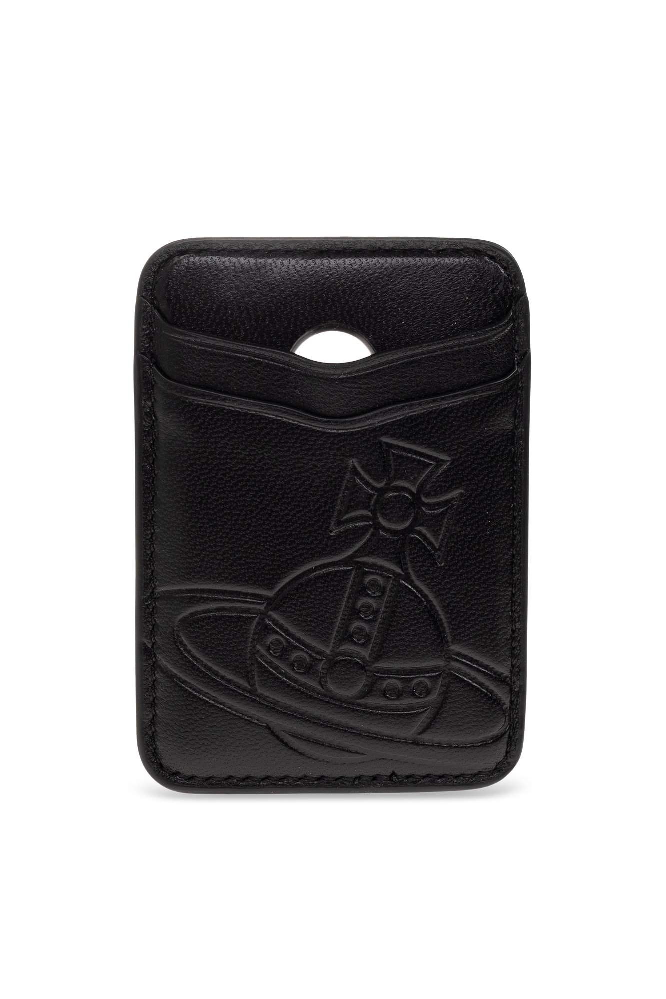 Black Leather MagSafe Card Case Vivienne Westwood - Vitkac France